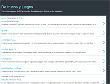 Tablet Screenshot of detrucosyjuegos.blogspot.com