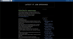 Desktop Screenshot of latestitjobopenings.blogspot.com