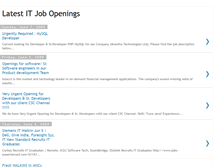 Tablet Screenshot of latestitjobopenings.blogspot.com