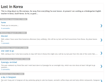 Tablet Screenshot of lost-in-korea.blogspot.com