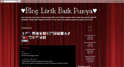 Desktop Screenshot of lirikinmind.blogspot.com