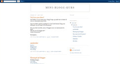 Desktop Screenshot of mini-blogg-kurs.blogspot.com