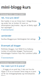 Mobile Screenshot of mini-blogg-kurs.blogspot.com