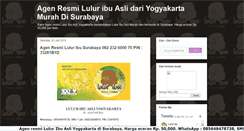 Desktop Screenshot of lulur-ibu-asli.blogspot.com