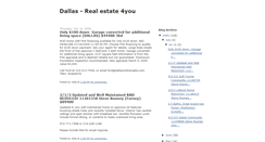 Desktop Screenshot of dallas-realestate4you.blogspot.com