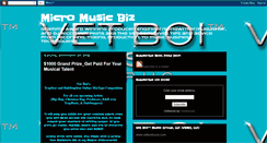 Desktop Screenshot of micromusicbiz.blogspot.com