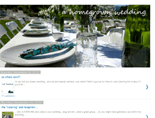 Tablet Screenshot of ahomegrownwedding.blogspot.com