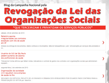 Tablet Screenshot of organizacaosocialnao.blogspot.com