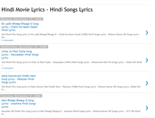 Tablet Screenshot of hindimovielyrics.blogspot.com