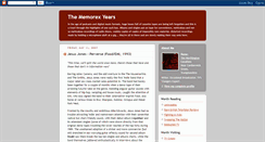 Desktop Screenshot of memorexyears.blogspot.com