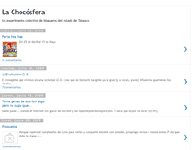 Tablet Screenshot of lachocosfera.blogspot.com