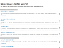 Tablet Screenshot of devocionalespastorgabriel.blogspot.com