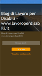 Mobile Screenshot of blogdilavoroperdisabili.blogspot.com