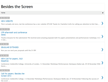 Tablet Screenshot of besidesthescreen.blogspot.com