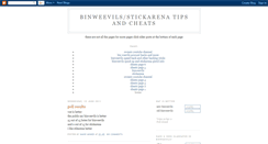 Desktop Screenshot of binweevilsstickarena.blogspot.com