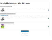 Tablet Screenshot of bengkelsolat.blogspot.com