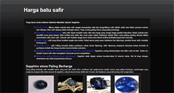 Desktop Screenshot of harga-batu-safir.blogspot.com