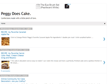 Tablet Screenshot of peggydoescake.blogspot.com
