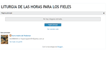 Tablet Screenshot of liturgiadelashorasparalosfieles.blogspot.com