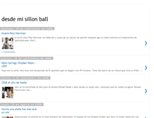 Tablet Screenshot of desdemisillonball.blogspot.com