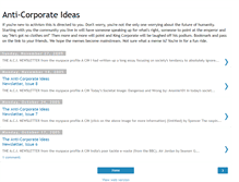 Tablet Screenshot of anticorporateideas.blogspot.com