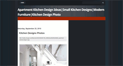 Desktop Screenshot of apartmentkitchendesigns.blogspot.com