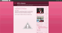 Desktop Screenshot of etashistoria.blogspot.com