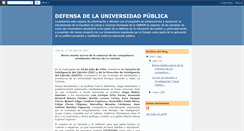 Desktop Screenshot of defensadelauniversidadpublica.blogspot.com