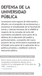 Mobile Screenshot of defensadelauniversidadpublica.blogspot.com