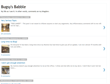 Tablet Screenshot of bugsysbabble.blogspot.com