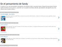 Tablet Screenshot of enelpensamientodesandy.blogspot.com