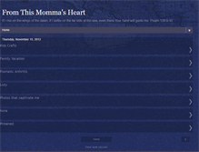 Tablet Screenshot of fromthismommasheart.blogspot.com