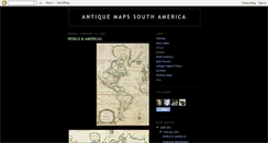 Desktop Screenshot of antiquemapssouthamerica.blogspot.com