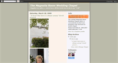 Desktop Screenshot of magnoliachapel.blogspot.com