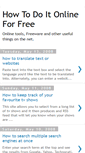 Mobile Screenshot of howtodoitonline.blogspot.com