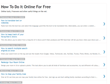 Tablet Screenshot of howtodoitonline.blogspot.com