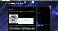 Desktop Screenshot of elrincondelos90.blogspot.com