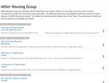 Tablet Screenshot of millerhousinggroup.blogspot.com
