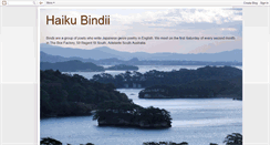 Desktop Screenshot of haiku-bindii.blogspot.com