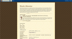 Desktop Screenshot of mundoalimentar.blogspot.com