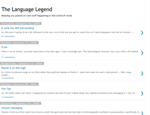 Tablet Screenshot of languagelegend.blogspot.com