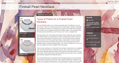 Desktop Screenshot of fireballpearlnecklace.blogspot.com