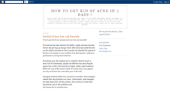 Desktop Screenshot of getridofacnein3days.blogspot.com