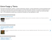 Tablet Screenshot of entrefuegoytierra.blogspot.com