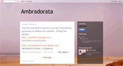 Desktop Screenshot of ambradorata.blogspot.com