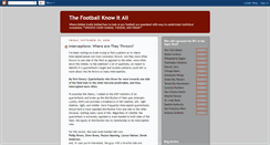 Desktop Screenshot of footballstatblog.blogspot.com