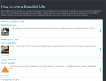 Tablet Screenshot of howtoliveabeautifullife.blogspot.com