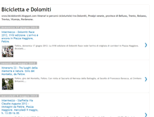 Tablet Screenshot of bicidolomiti.blogspot.com