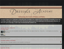 Tablet Screenshot of dressageacademy.blogspot.com