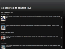 Tablet Screenshot of lossecretosdecandelalove.blogspot.com